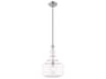 Art Glass 1-Light Brushed Nickel Pendant