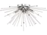 Utopia 4-Light Polished Chrome Crystal Sputnik Flush Mount