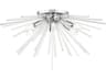 Utopia 6-Light Polished Chrome Crystal Flush Mount