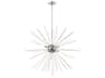 Utopia 8-Light Polished Chrome Clear Crystal Sputnik Pendant