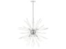 Utopia 16-Light6-Light Polished Chrome Crystal Sputnik Pendant