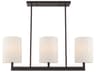 Hayworth 3-Light Bronze Cylinder Island Pendant