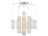 Strathmore 15-Light Brushed Nickel Cylinder Pendant