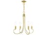 Bari 4-Light Polished Brass Chandelier