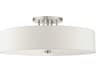 Meridian 6-Light Brushed Nickel Drum Semi Flush Mount