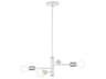 Bannister 4-Light White Linear Chandelier