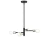 Bannister 4-Light Black Linear Chandelier