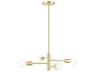 Bannister 4-Light Satin Brass Linear Chandelier