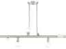 Bannister 6-Light Brushed Nickel Linear Island Pendant