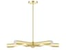 Acra 5-Light Satin Brass Chandelier