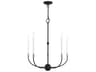 Clairmont 5-Light Black Brushed Nickel Candelabra Chandelier
