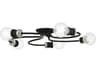 Bromley 5-Light Black Brushed Nickel Flush Mount