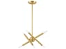 Soho 6-Light Satin Brass Candelabra Chandelier