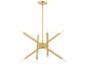 Soho 8-Light Satin Brass Candelabra Sputnik Chandelier