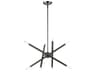 Soho 8-Light Black Chrome Linear Sputnik Pendant