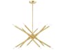 Soho 12-Light Satin Brass Candelabra Sputnik Chandelier