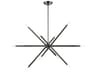 Soho 10-Light Black Chrome Linear Sputnik Island Pendant