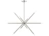Soho 10-Light Brushed Nickel Linear Sputnik Island Pendant