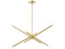 Soho 8-Light Satin Brass Linear Island Pendant