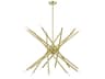 Soho 20-Light Satin Brass Linear Sputnik Pendant