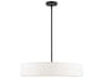Venlo 5-Light Black Brushed Nickel Drum Pendant