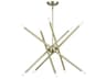 Soho 10-Light Antique Brass Chandelier