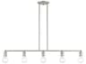 Lansdale 5-Light Brushed Nickel Linear Island Pendant
