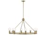 Lansdale 8-Light Antique Brass Chandelier