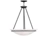 Newburgh 3-Light Black Glass Bowl Pendant