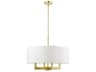 Cresthaven 4-Light Satin Brass Chandelier