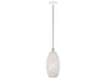Dublin 1-Light White Brushed Nickel Mini Pendant