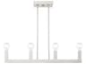 Solna 4-Light Brushed Nickel Island Pendant