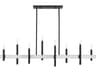 Denmark 8-Light Black Brushed Nickel Island Pendant