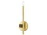 Denmark 1-Light Satin Brass Wall Sconce