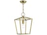 Devone 1-Light Antique Brass Lantern Mini Pendant