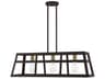 Schofield 3-Light Bronze Antique Brass Geometric Linear Island Pendant