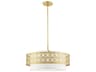 Calinda 5-Light Soft Gold Drum Chandelier