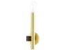 Helsinki 1-Light Satin Brass Wall Sconce