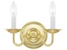 Williamsburgh 2-Light Polished Brass Wall Sconce