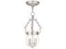 Everett 2-Light Brushed Nickel Glass Chandelier