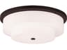 Meridian 5-Light Bronze Drum Flush Mount