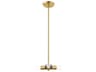 Copenhagen 3-Light Satin Brass Mini Pendant
