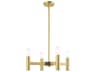 Copenhagen 4-Light Satin Brass Candelabra Chandelier