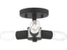 Copenhagen 3-Light Black Semi Flush Mount