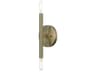 Copenhagen 2-Light Antique Brass Wall Sconce