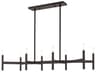 Copenhagen 8-Light Bronze Linear Island Pendant