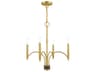 Wisteria 4-Light Satin Brass Candelabra Chandelier