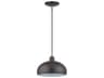 Domma 1-Light Bronze Drum Mini Pendant