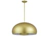 Domma 4-Light Soft Gold Drum Pendant