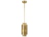 Greenwich 1-Light Natural Brass Cylinder Mini Pendant